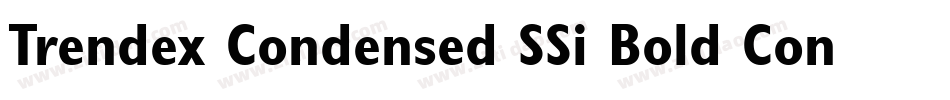 Trendex Condensed SSi Bold Condensed字体转换